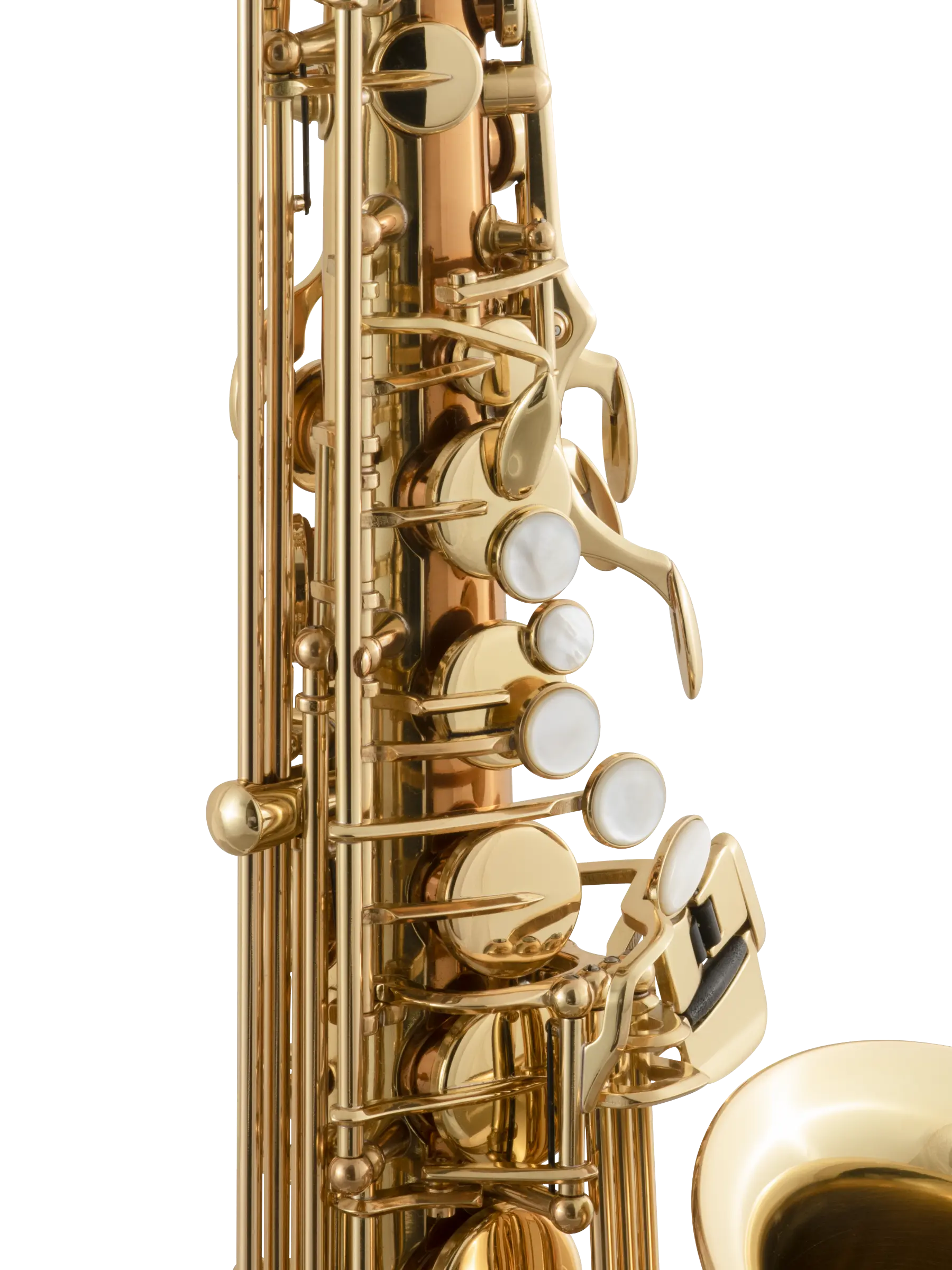 SAS511C Selmer Copper Intermediate Alto Saxophone In Sd Vr - zoomed in