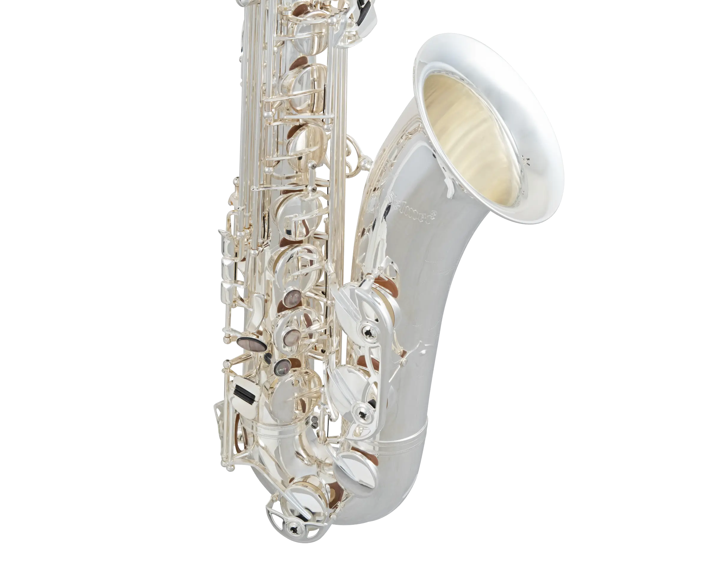 STS511S Selmer Silver Intermediate tenor Saxophone In Fr Vr - zoomed in
