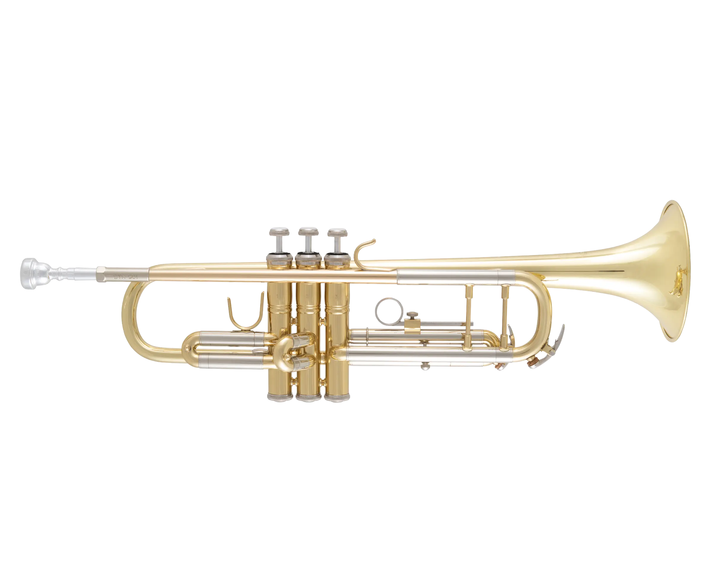 BTR301 Bach Student Trumpet C - zoomed in