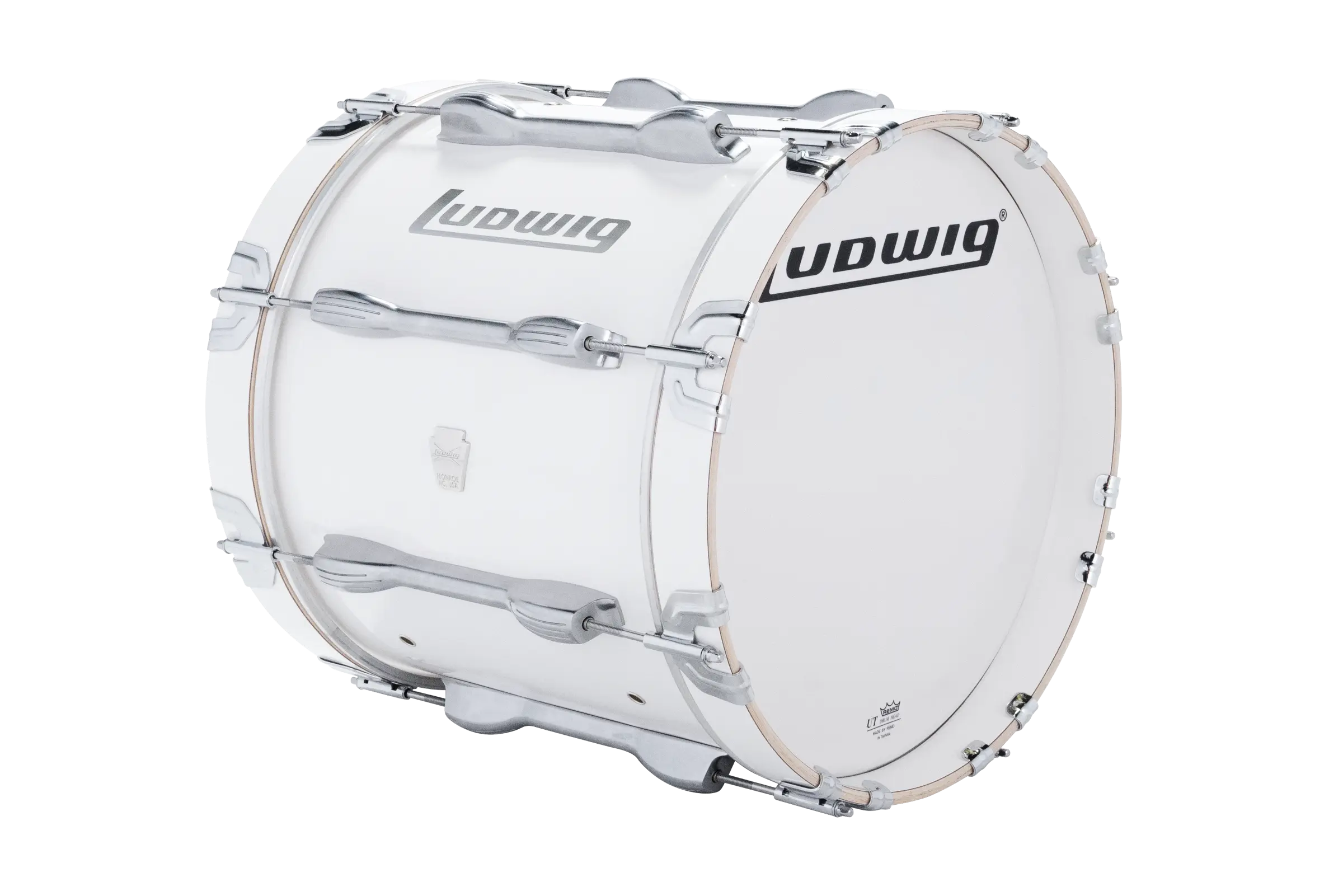 LU2MB16ACW Ludwig 14X16 ULT2 BASS DRUM WHITE - zoomed in