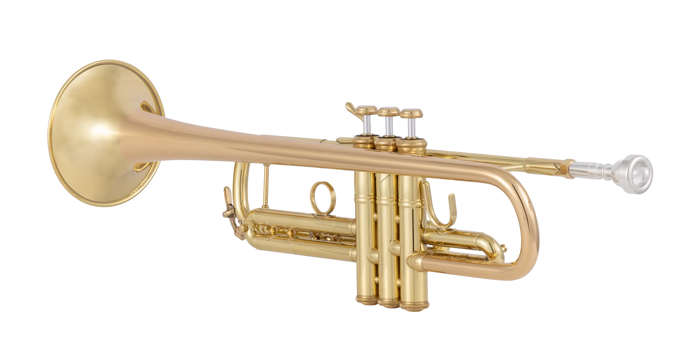 17043GYR Bach Professional Trumpet - zoomed in