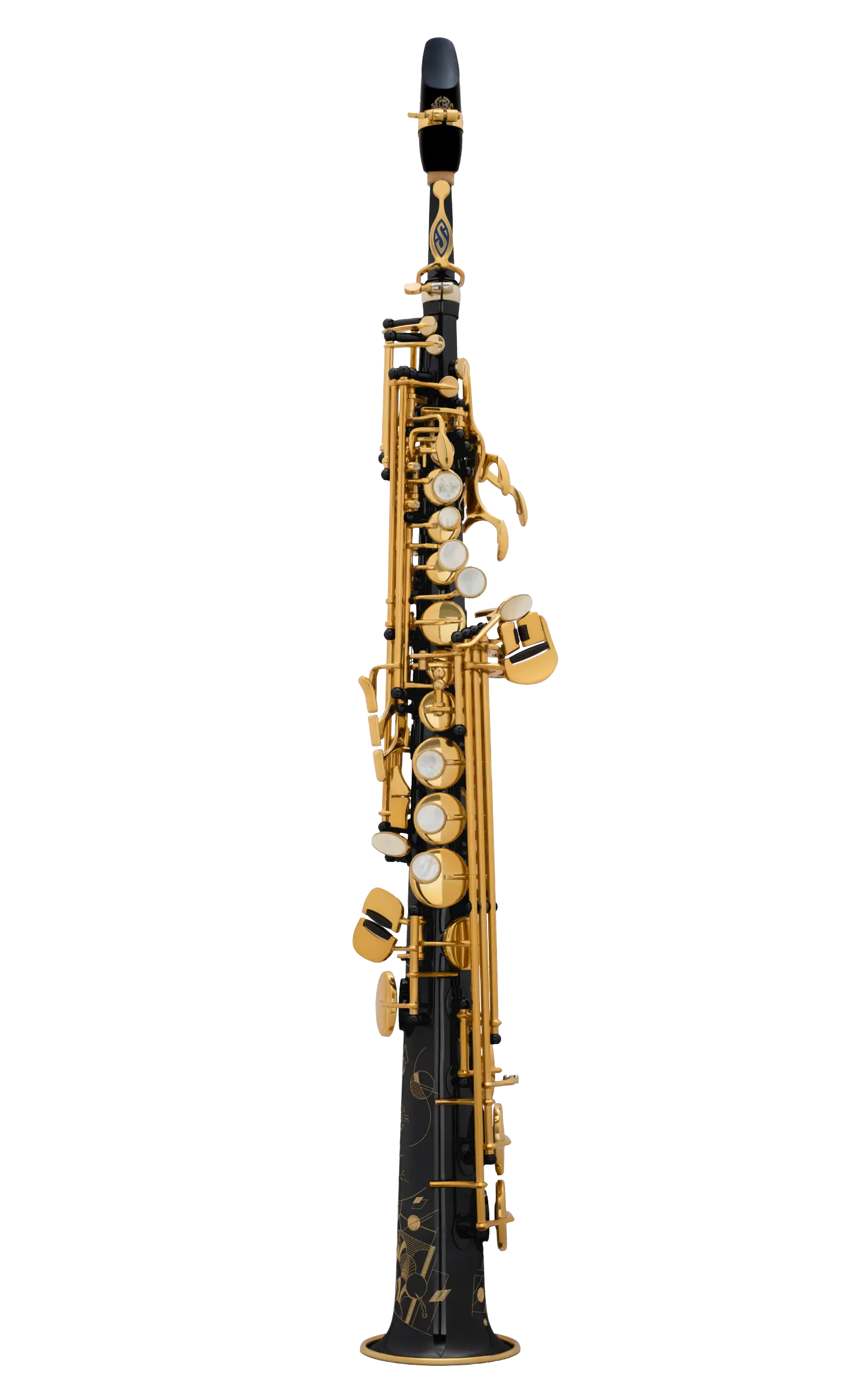 81SIGBL Henri SELMER Paris Signature Professional Soprano Saxophone - zoomed in