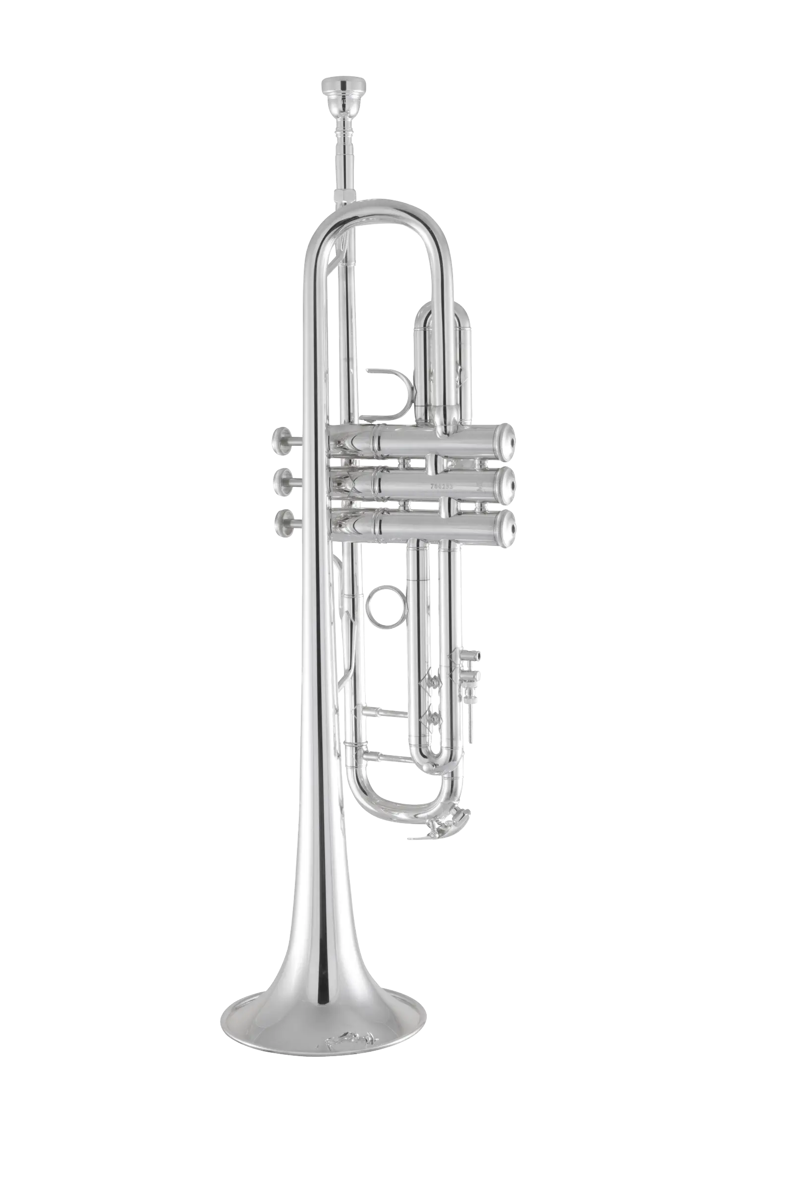 180S43 Bach Professional Silver Trumpet In Bk Vr Fs - zoomed in