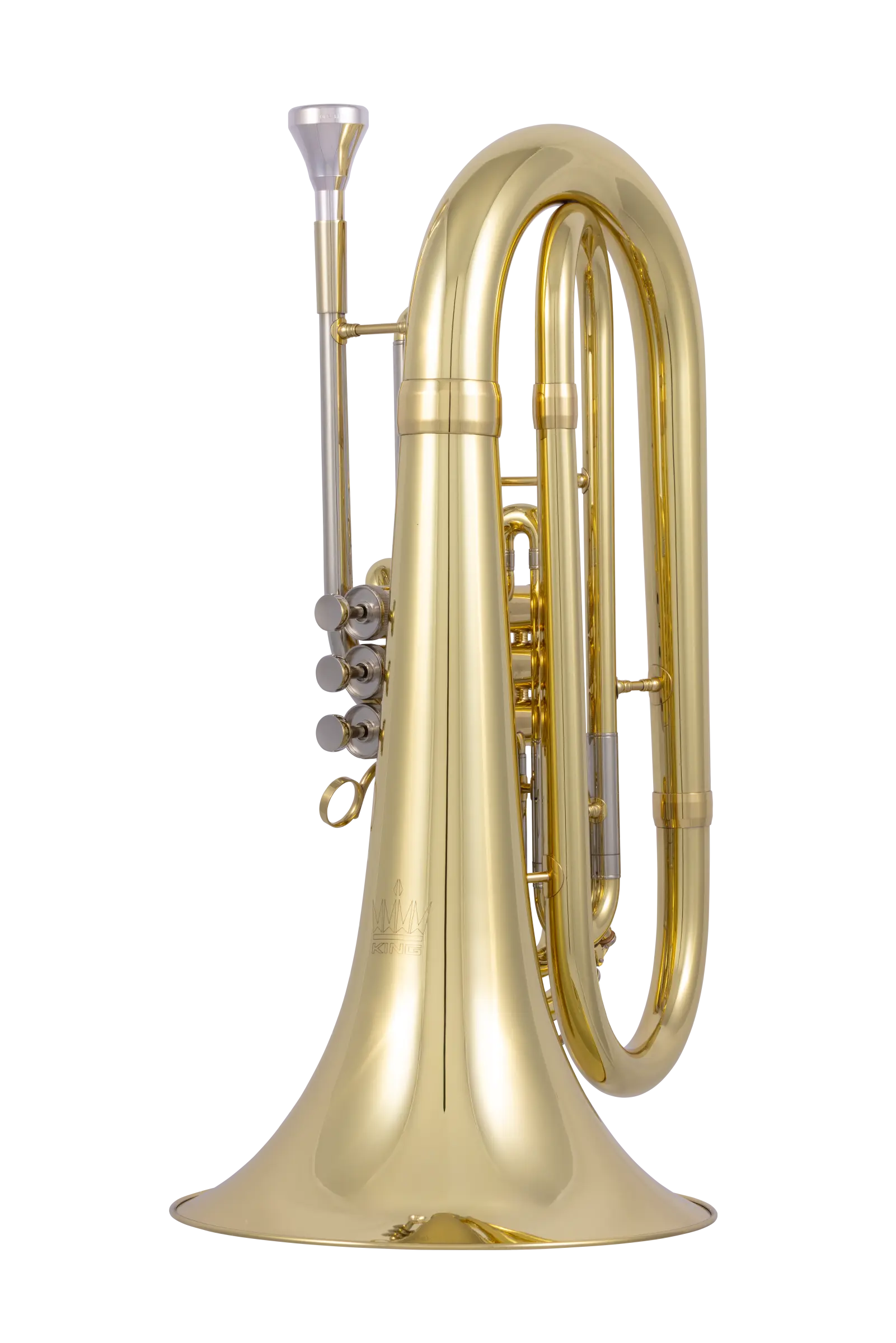KMB612 King Professional Marching Baritone - zoomed in
