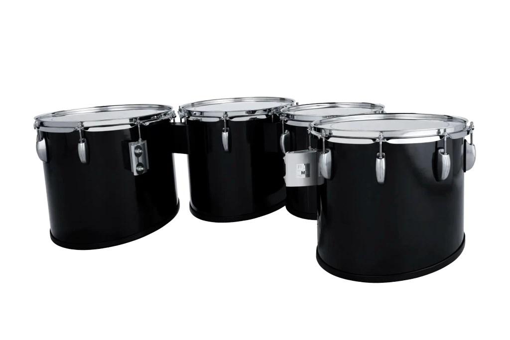 LU2MT0234ACB Ludwig ULT2 LG QUAD TENORS BLACK