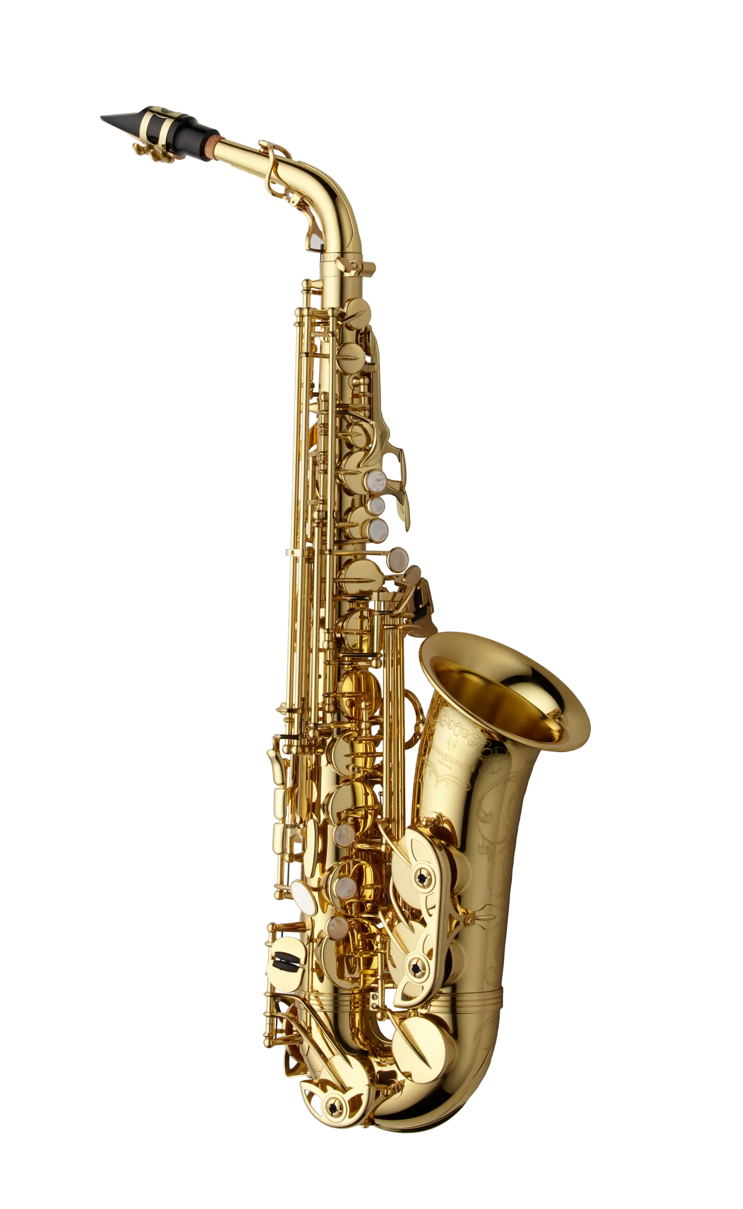 AWO10 Yaganisawa Professional Alto Saxophone - zoomed in